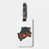 Étiquette À Bagage Balise de bagage joli Joueur de dessin Rottweiler (Dos Vertical)