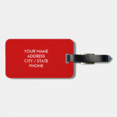 Étiquette À Bagage Balise de bagage KeepCalm mignonne pour voyageurs (Dos horizontal)