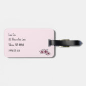 Étiquette À Bagage Balise de bagage KiniArt Cherry Blossoms (Dos horizontal)