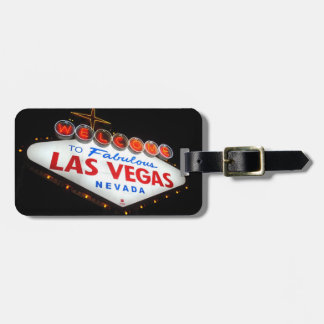 Étiquette À Bagage Balise de bagage Las Vegas (Jaune)