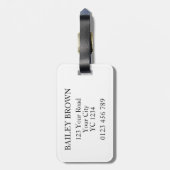 Étiquette À Bagage Balise de bagage Lettre B (Dos Vertical)