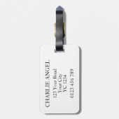 Étiquette À Bagage Balise de bagage Lettre C (Dos Vertical)