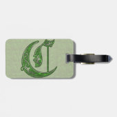 Étiquette À Bagage Balise de bagage Lettre C (Dos horizontal)