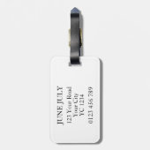 Étiquette À Bagage Balise de bagage Lettre J (Dos Vertical)