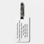 Étiquette À Bagage Balise de bagage Los Angeles LAX Ajouter vos coord (Dos Vertical)