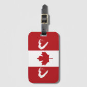 Étiquette À Bagage Balise de bagage Love Canada (Devant Vertical)