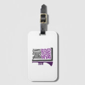 Étiquette À Bagage Balise de bagage LTBB (blanc) (Devant Vertical)