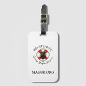 Étiquette À Bagage Balise de bagage MAGSR (Devant Vertical)