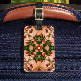 Étiquette À Bagage Balise de bagage Mandala Lèvres rouges