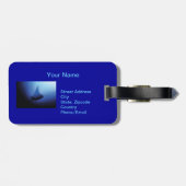 Étiquette À Bagage Balise de bagage Manta Ray (Dos horizontal)