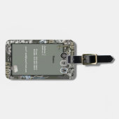 Étiquette À Bagage Balise de bagage militaire (Devant horizontal)