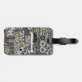 Étiquette À Bagage Balise de bagage militaire (Dos horizontal)