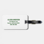 Étiquette À Bagage Balise de bagage mini-Pois (Dos horizontal)