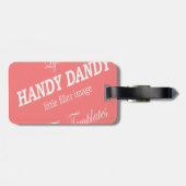 Étiquette À Bagage Balise de bagage modèle - Conserver (Dos horizontal)