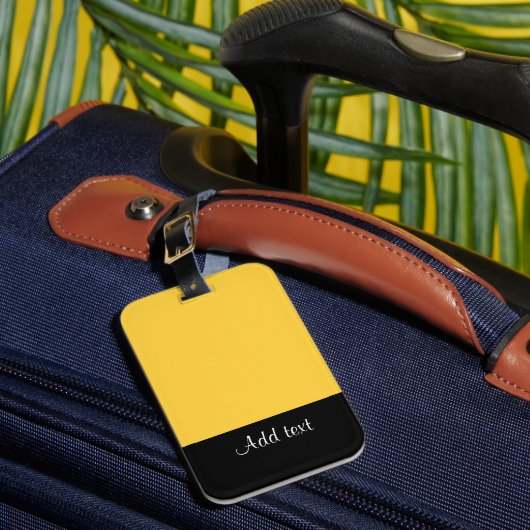 Étiquette À Bagage Balise de bagage Modèle jaune-mellow (Insitu Rectoal 1)