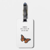 Étiquette À Bagage Balise de bagage Monarch Butterflies (Dos Vertical)
