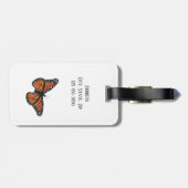 Étiquette À Bagage Balise de bagage Monarch Butterflies (Dos horizontal)