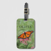 Étiquette À Bagage Balise de bagage Monarch Butterfly (Devant Vertical)