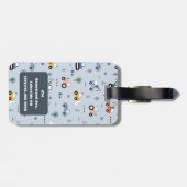 Étiquette À Bagage Balise de bagage Motif des tracteurs mignons pour  (Dos horizontal)