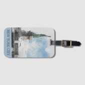 Étiquette À Bagage Balise de bagage NYC Statue of Liberty & Manhattan (Devant Horizontal)