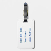 Étiquette À Bagage Balise de bagage pêche (Dos Vertical)