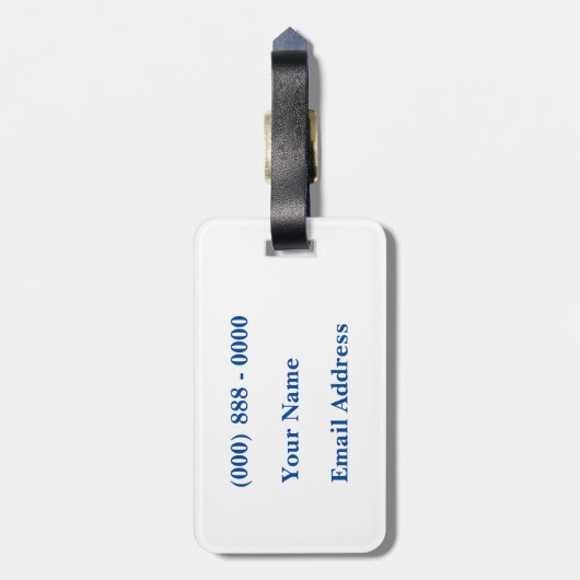 Étiquette À Bagage Balise de bagage pêche (Dos Vertical)