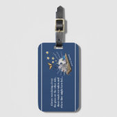 Étiquette À Bagage Balise de bagage Perdue dans un qutrain par Adiela (Devant Vertical)