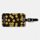 Étiquette À Bagage Balise de bagage personnalisée avec points d'huile (Devant horizontal)