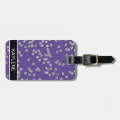 Étiquette À Bagage Balise de bagage personnalisée Confetti en diamant (Devant horizontal)