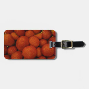 Étiquette À Bagage Balise de bagage personnalisée de fraises juteuses
