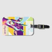 Étiquette À Bagage Balise de bagage personnalisée de la pop chèvre co (Devant Horizontal)