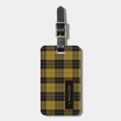 Étiquette À Bagage Balise de bagage personnalisée MacLeod de Lewis Me (Devant Vertical)