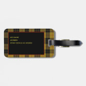 Étiquette À Bagage Balise de bagage personnalisée MacLeod de Lewis Me (Dos horizontal)