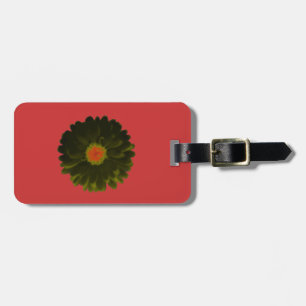 Étiquette À Bagage Balise de bagage personnalisée Marigold noir et ro