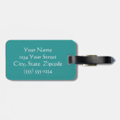 Étiquette À Bagage Balise de bagage personnalisée Motif Sud-Ouest (Dos horizontal)