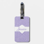 Étiquette À Bagage Balise de bagage personnalisée Parties scintillant (Dos Vertical)