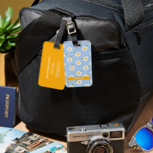 Étiquette À Bagage Balise de bagage personnalisée pour bébé bleu marg