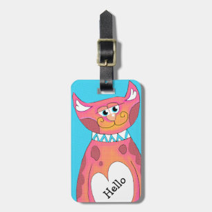 Étiquette À Bagage Balise de bagage personnalisée pour Kitty comique