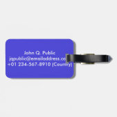 Étiquette À Bagage Balise de bagage personnalisée Pura Vida (Dos horizontal)