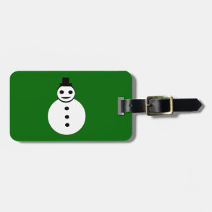 Étiquette À Bagage Balise de bagage personnalisée Snowman de Noël sou