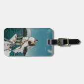 Étiquette À Bagage Balise de bagage photo personnalisée (Devant horizontal)