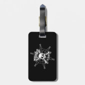 Étiquette À Bagage Balise de bagage pirate (Dos Vertical)