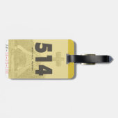 Étiquette À Bagage Balise de bagage Pointe-Claire (Dos horizontal)