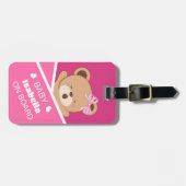 Étiquette À Bagage Balise de bagage pour bébé Sleepy personnalisé (Devant horizontal)