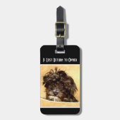 Étiquette À Bagage Balise de bagage pour chien Schnoodle (Devant Vertical)