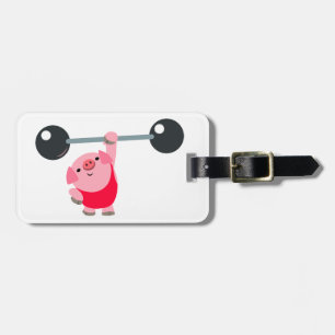 Étiquette À Bagage Balise de bagage pour cochon de dessin légère