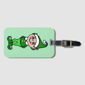 Étiquette À Bagage Balise de bagage pour elfe de Noël (Devant Horizontal)