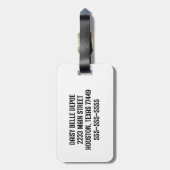 Étiquette À Bagage Balise de bagage pour fille Hula (Dos Vertical)