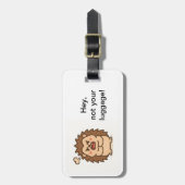 Étiquette À Bagage Balise de bagage pour hérisson Wonky Zoo Moody (Devant Vertical)