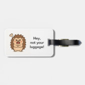 Étiquette À Bagage Balise de bagage pour hérisson Wonky Zoo Moody (Dos horizontal)